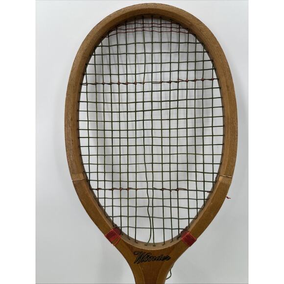 Antique 1900's N J Magnan Wonder Wood Tennis Racket Attleboro MASS Collectors - Picture 6 of 6